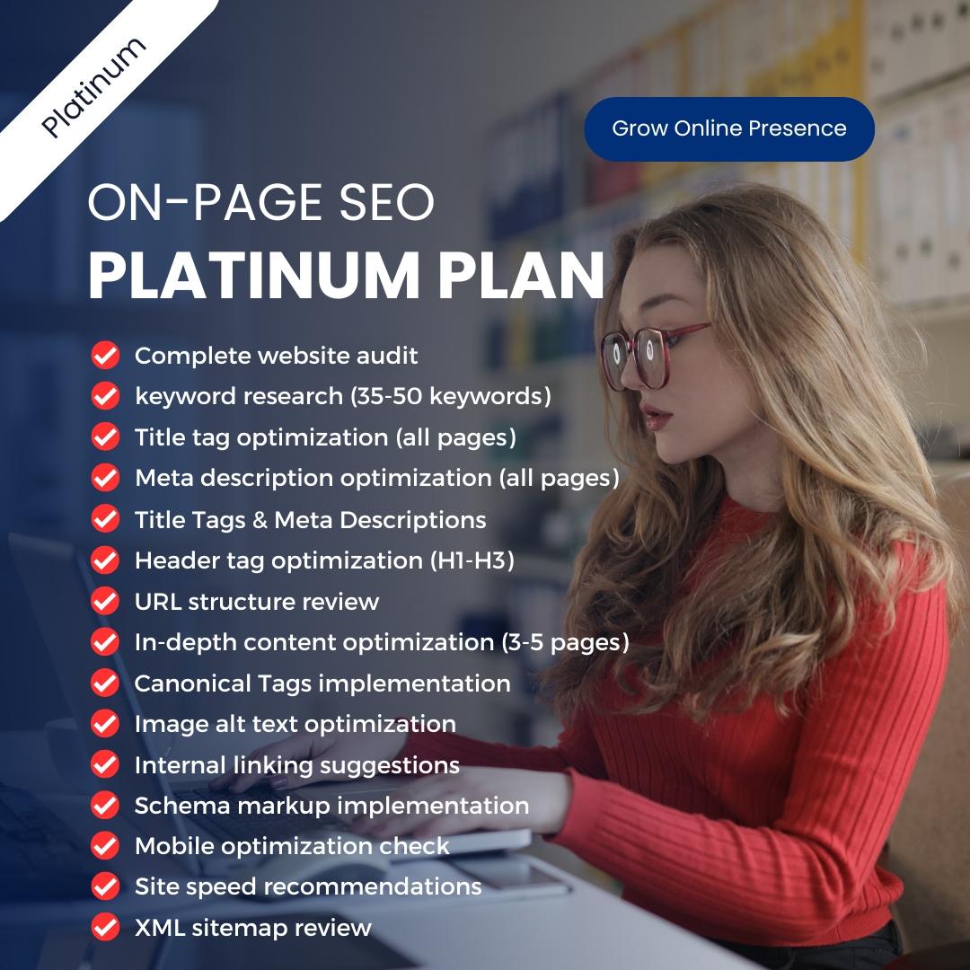 Platinum Package | On-Page SEO
